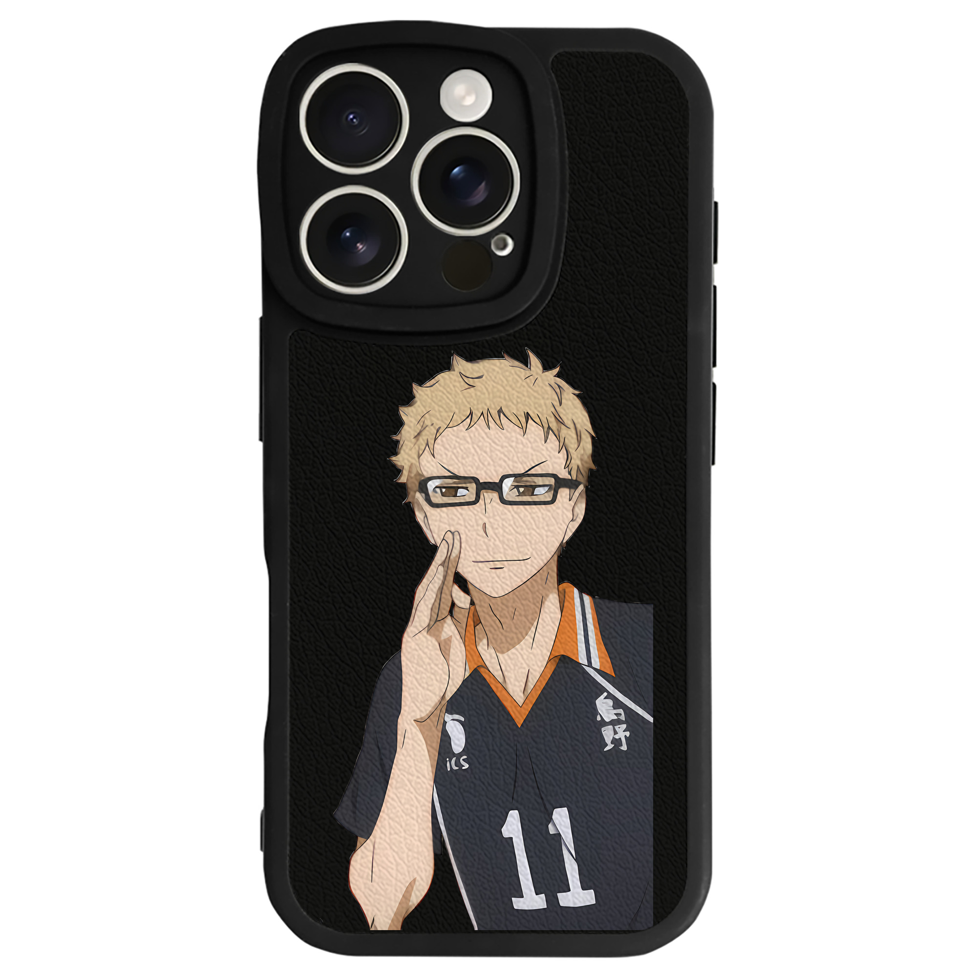 （画像用） ハイキュー!! Haikyu!! 【iPhone 16シリーズ対応】シリコンスマホケース（レザー調） 材質：シリコン